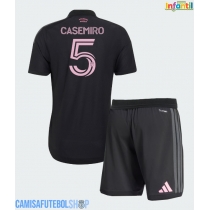 Camisa de time de futebol Inter Miami Casemiro #5 Replicas 2º Equipamento Infantil 2026-27 Manga Curta (+ Calças curtas)